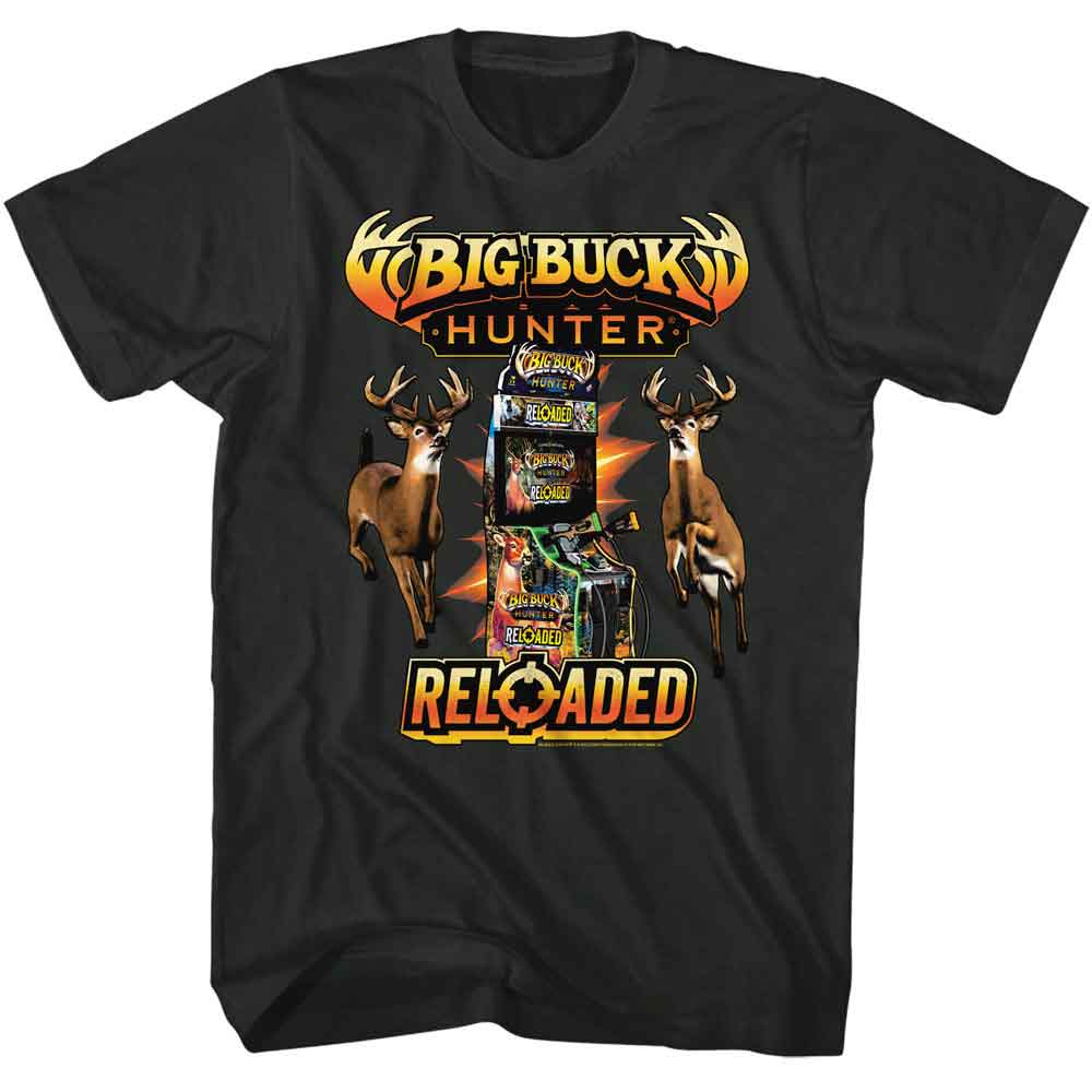 Big Buck Hunter Reloaded – Arcade Machine Graphic Tee (Smoke Black)