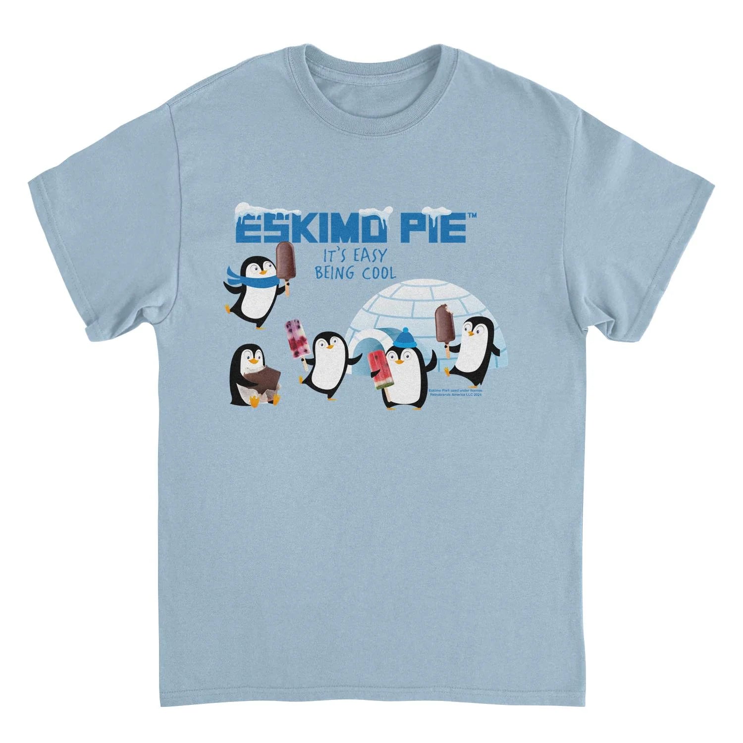 Eskimo Pie – It’s Easy Being Cool Retro Graphic Tee (Light Blue)