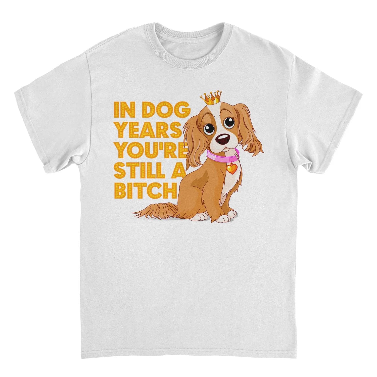 In Dog Years – Funny Birthday Dog Graphic Tee (White)