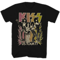 KISS – U.S. Tour ’77 Gradient Flames Graphic Tee (Black)