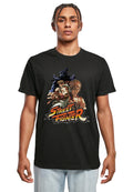 Street Fighter – Logo & Character Trio Graphic Tee (Black)