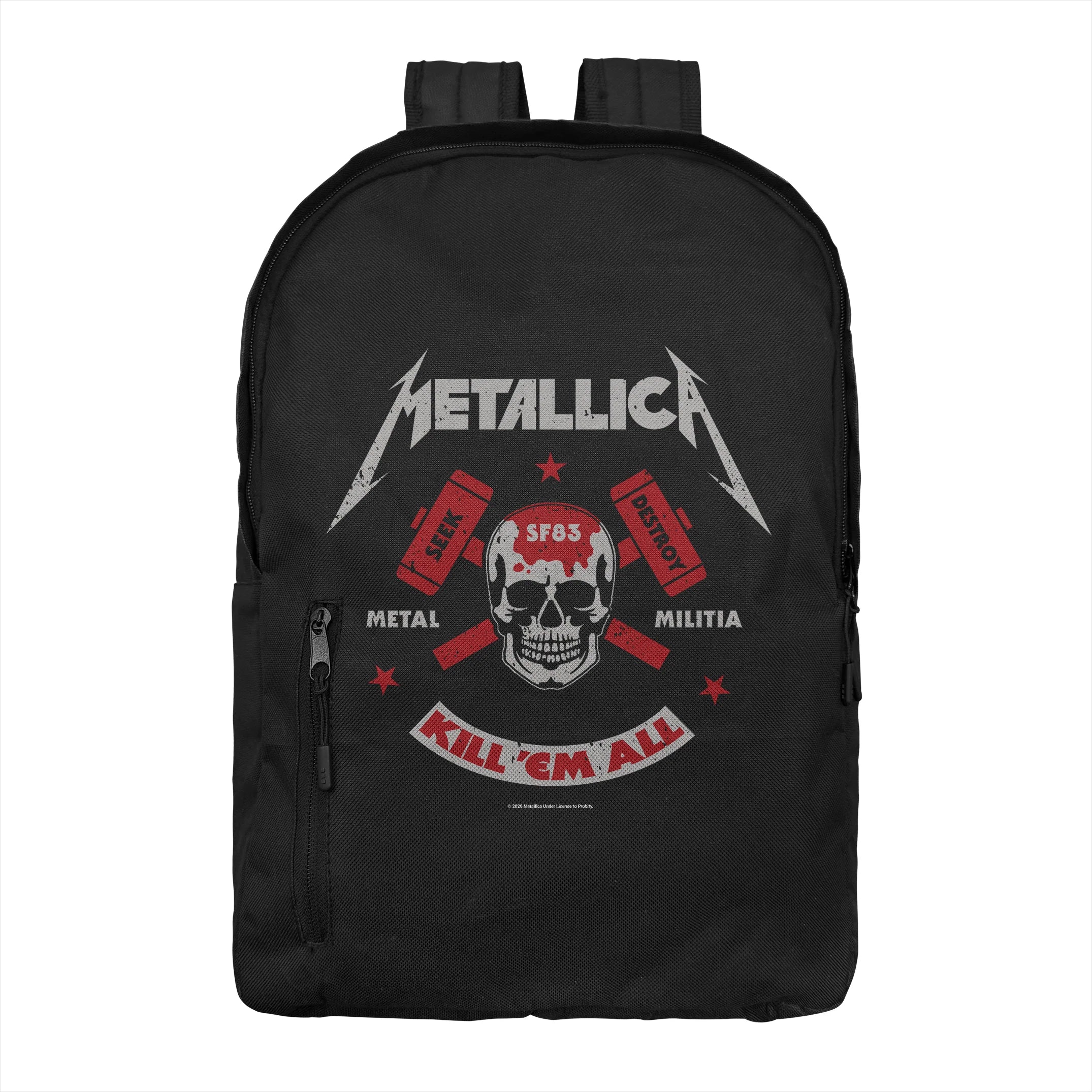 Metallica “Kill ’Em All” Backpack – Classic Album Artwork Heavy Metal School or Travel Bag